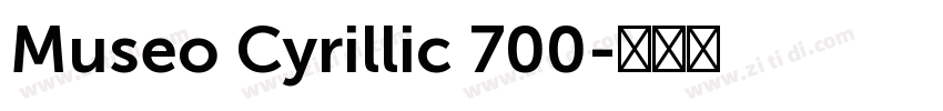 Museo Cyrillic 700字体转换